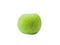 Green apple on white isolated