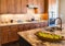 Green Apples on New Granite Countertop