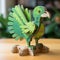 Green Archaeopteryx Puzzle Model For Little Children - Simplistic Style, Low-fi Ar 1:1