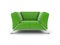 Green armchair