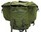 Green army military back pack