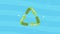 green arrows recycle symbol animation