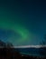 Green aurora over Kachemak Bay