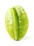 Green Averrhoa carambola starfruit