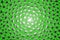 Green background breathing cells 3d render disco background. Vj loop kaleidoscope futuristic texture