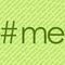 Green background hashtag popular social media vector illustration