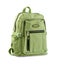 Green backpack isolated