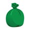 Green bag plastic waste, garbage bags plastic green, green plastic trash bag illustration