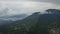 Green Bali landscape. Aerial drone view to Buyan lake and Bedugul village. Indonesia