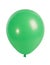 Green balloon isolated on white