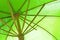 Green bamboo umbrella