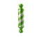 Green Barber shop pole icon 3d illustration