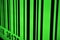 Green barcode with selective focus