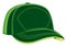 Green baseball cap