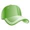 Green baseball cap icon