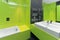 Green bathroom