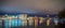 Green bay wisconsin city skyline at night