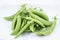 Green Bean on White Background