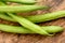 Green beans - tilt shift selective focus effect