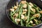 Green Beans with Toasted Almonds in Black Bowl