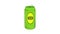 Green beer can icon animation