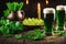 Green Beer Glasses for St. Patrick's Day Festivities