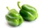 Green bell pepper. Green paprica isolated