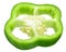 Green bell pepper slice, paths