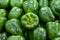 Green Bell peppers background