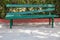 Green bench