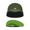 Green Beret. Army helmet. Military set of headgear. Vector illus