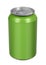 Green beverage drink tin can