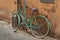 Green bicycle in Trastevere, Rome