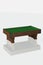 Green billiard table