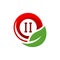 Green Billiards logo design vector. Sport labels for poolroom. Billiards club logo template