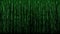Green binary matrix code abstract computer hacker digital network black background
