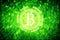 Green bitcoin icon