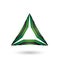 Green and Black Mechanic Triangle Vector Illustration