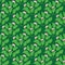 Green blooming plants seamless vector pattern