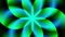 Green and Blue abstract shape animation