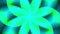 Green and Blue abstract shape animation