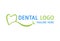 Green and Blue Abstract Smile Health Dental Clinic White Logo Design