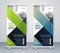 Green and blue business rollup standee banner