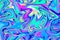Green blue digital marbling. Abstract marbled backdrop. Holographic abstract pattern.