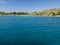 Green blue lagoon in Kornati islands Croatia