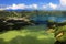 The Green and Blue Lakes seen from the Vista do Rei Kingâ€™s View, Sao Miguel island