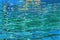 Green Blue Orange Water Reflection Abstract Channel Marina Miami Florida