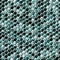 Green blue snake skin hexagonal seamless pattern texture