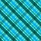 Green and blue square tartan diagonal pattern