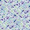 Green, blue, violet colors terrazzo mosaic pattern